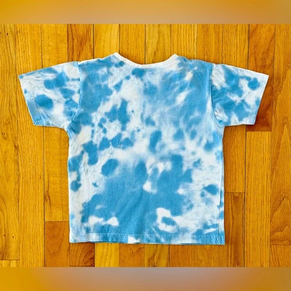 4 t-shirts set  - Minecraft, Jurassic Park, classic undershirt, & tie-dye 6-7yrs - Picture 12 of 13